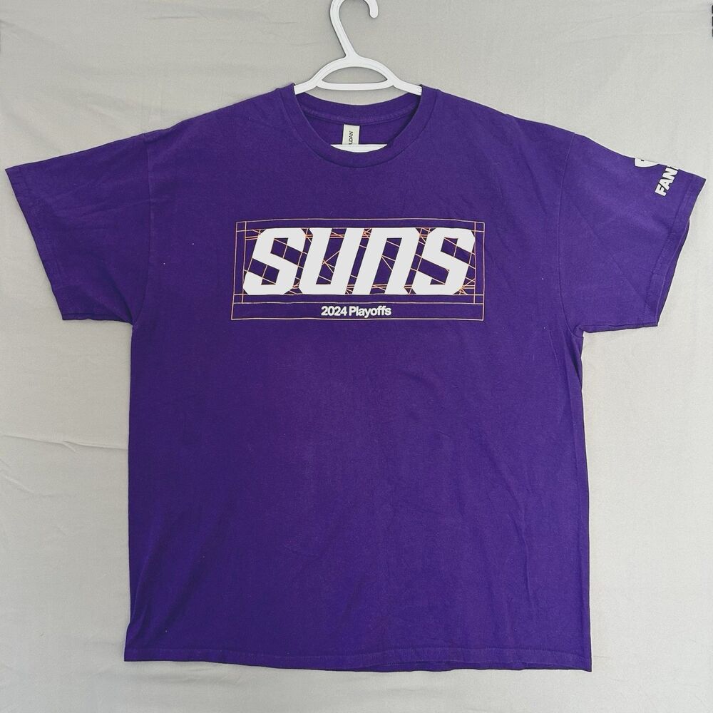 Phoenix Suns T Shirt XL Official NBA Gear Purple Orange Basketball Fan Tee New